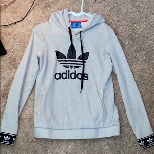 adidas grey and black hoodie